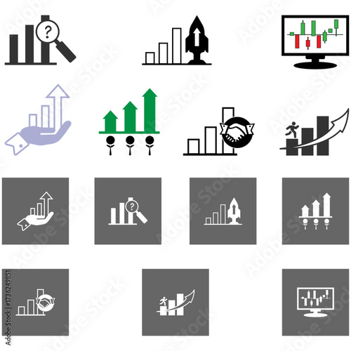 Progress Growth Success Achievement Icon