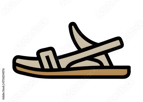 Stylish and Comfortable Sandal Illustration for Summer Footwear and Fashion Design