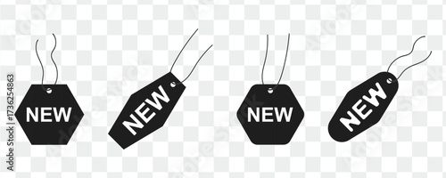New Arrival shop product tag. Sticker for new label or sale posters and banners.