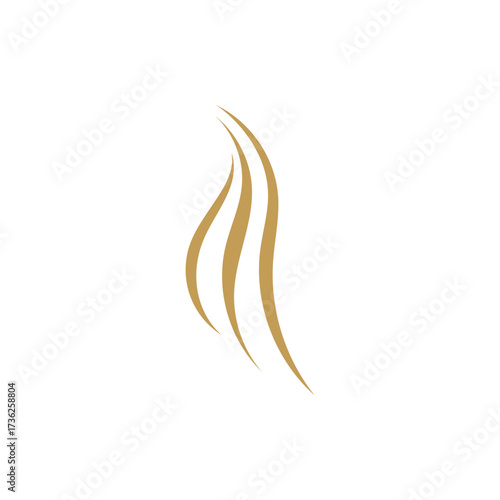 Hair wave logo vector icon