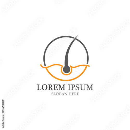 Hair wave logo vector icon