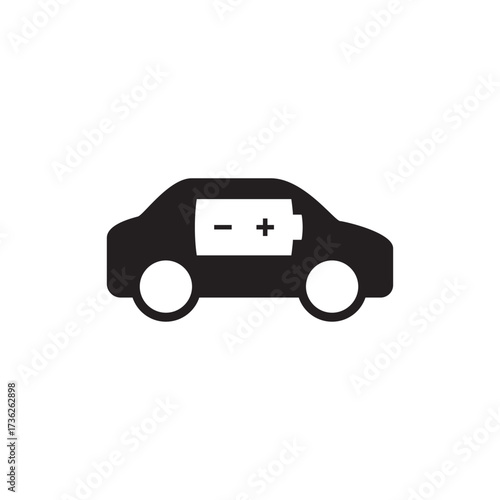 Internal Battery Symbol Solid EV
