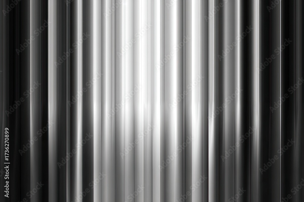 Obraz premium Abstract, vertical stripes, dark to light gradient, monochrome, symmetrical