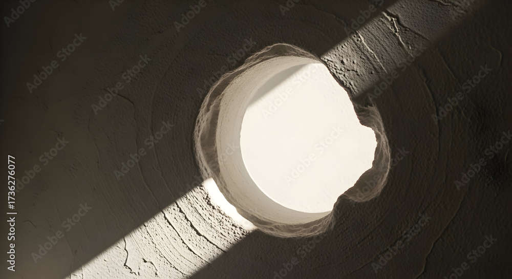 Fototapeta premium Abstract composition geometric shape and light