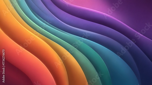 Wavy gradient background with vibrant colors, flowing from orange to violet