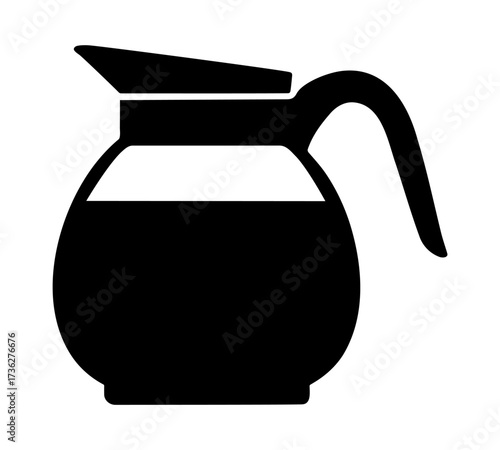 Coffee pot silhouette icon
