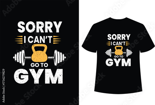 Funny Gym Quote T-Shirt Design