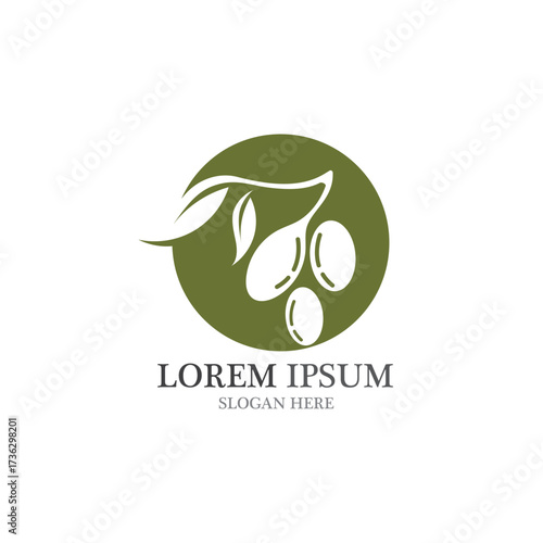 Olive logo template vector design