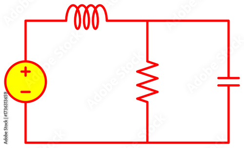 Parallel and Series RLC Circuit – Educational Engineering Diagram