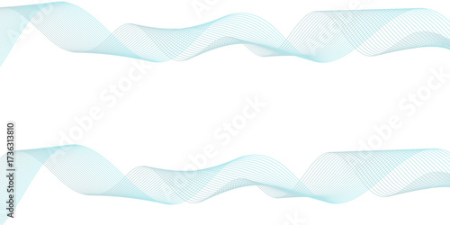 Abstract blue background with ocean waves vector illustration pattern