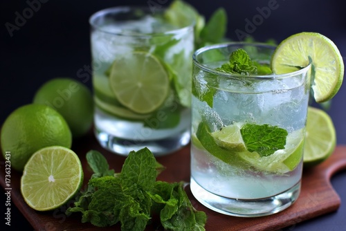 Wallpaper Mural Classic mojito with mint and lime. Torontodigital.ca