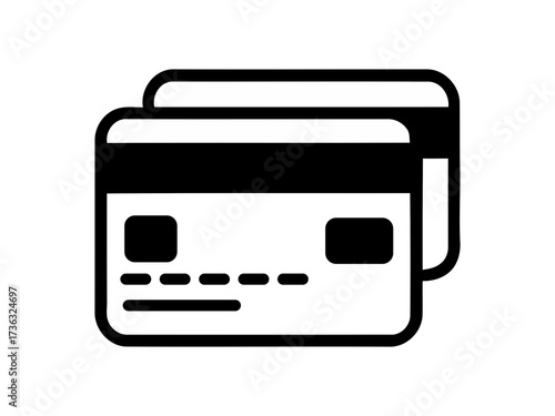 credit cards stacked together icon. credit card icon