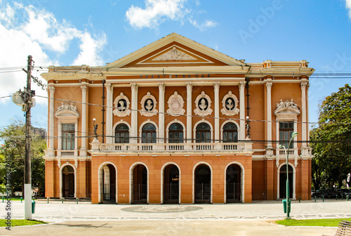 Theater of Peace, a Brazilian theater in the neoclassical style, located in Praça da República in the city of Belém, state of Pará, northern Brazil