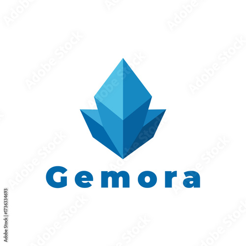 Blue Cristal creative logo template