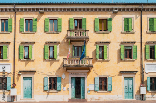 facade of an old building in venice