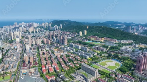 Wallpaper Mural Overlooking Dalian Navy Square residential district Torontodigital.ca