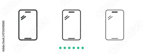 Smartphone icon. Thin line icon vector