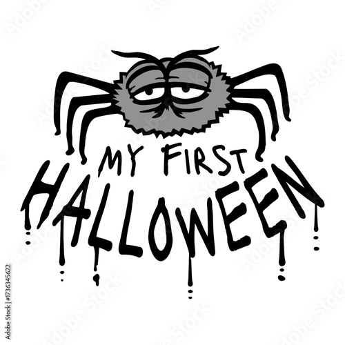 My First Halloween Baby Cute Funny Milestone Celebration Design