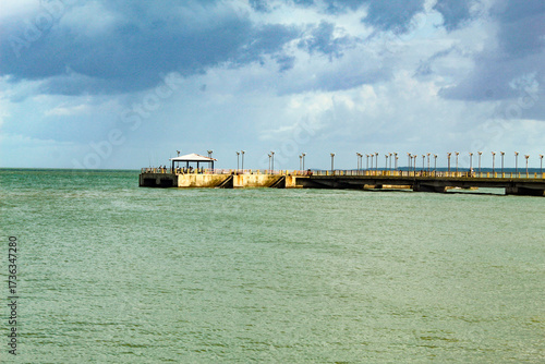 Pier of the city of São José de Ribamar, on the island of São Luis, state of Maranhão, northeastern Brazil
