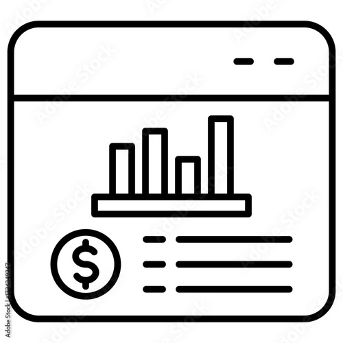 Expense Tracker Outline Icon
