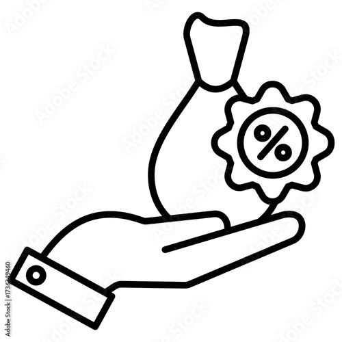 Loan Payment Outline Icon