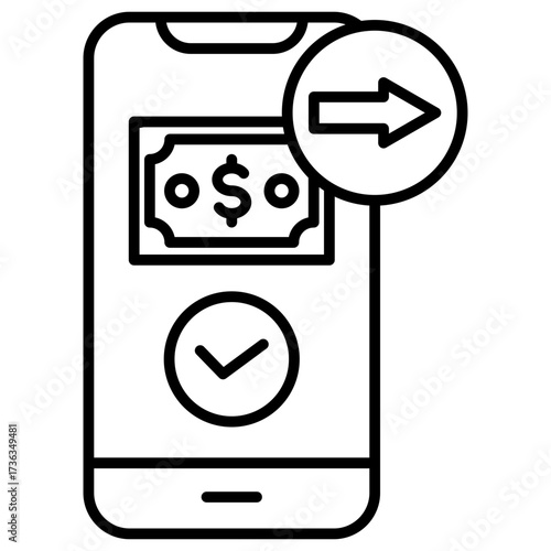 Fund Transfer Outline Icon