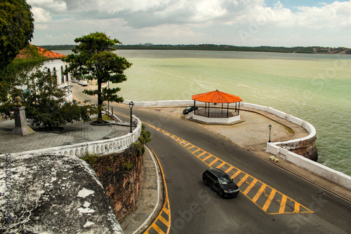 View of the bandstand at Praia Grande, on Beiramar Avenue, city of São Luis, Maranhão, Brazil