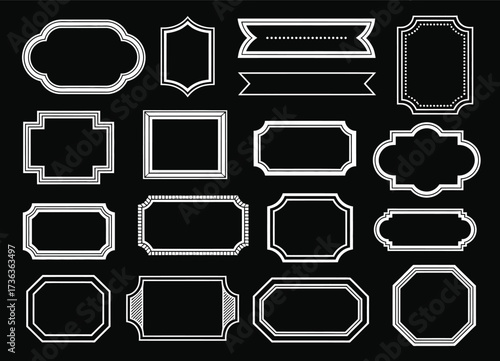 Ornamental Frames Vector Collection,  Decorative Rectangle Borders, Antique Picture Frames, Wedding Frame Designs, Vintage Dividers, Ornate Classic Border Elements, Decorative Icons for Invitations, P