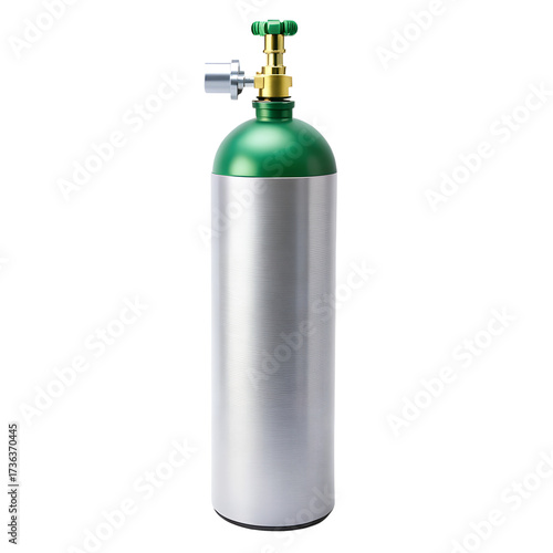 Oxygen Cylinder Isolated on Transparent Background