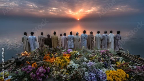 Discover the rituals of a Hindu funeral in India, from the offering of funeral flowers and chanting of mantras to ash immersion in sacred rivers, reflecting deep cultural beliefs a