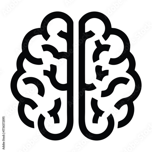 Human Brain Outline Icon