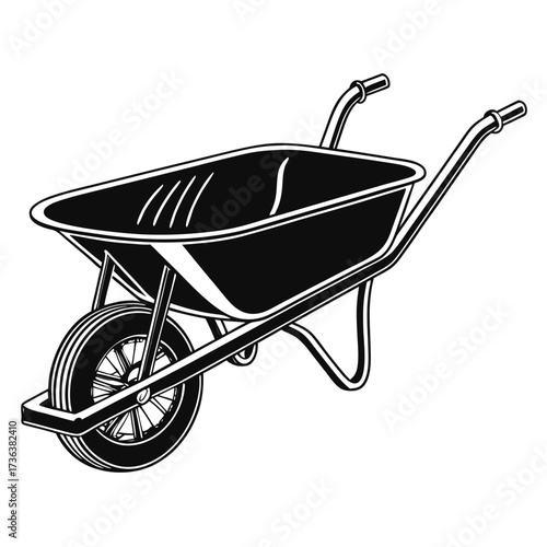 illustration of a wheelbarrow