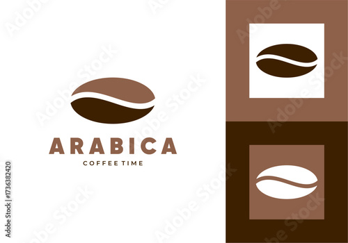 arabica coffee template vector logo illustration