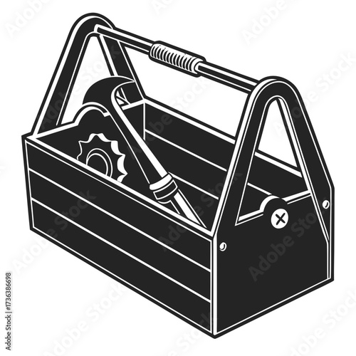 vector illustration of an electric car