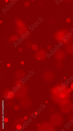 Elegant Red Bokeh Background - Sparkling Light Particles for Festive and Romantic Designs
