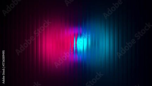 Neon Pink and  Blue Light Refraction Textured Background Dark Vertical Lines | glass texture background | for webpage, header design, gaussian blur background	

