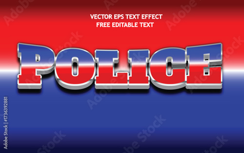 Free police Text Effect Style