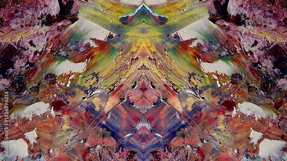 Fototapeta premium Abstract art background . Hand painting artwork on canvas .