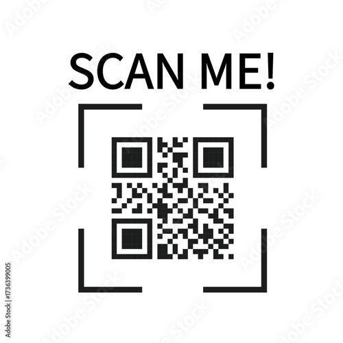 Icon to scan the QR code with your smartphone. "Scan me" icon