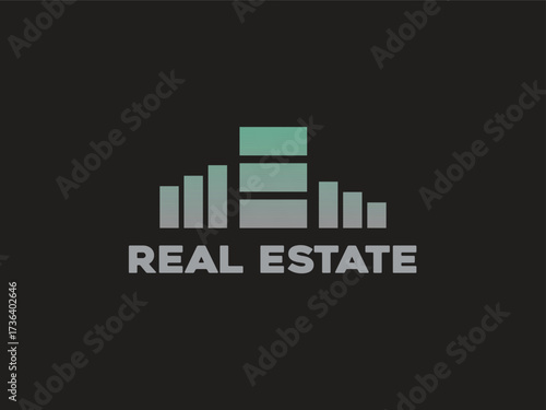 Minimalist real estate logo| Modern home real estate logo design | Flat Vector Logo Design Template Element for Realestate Construction Architecture Building Logos. for Business Use.