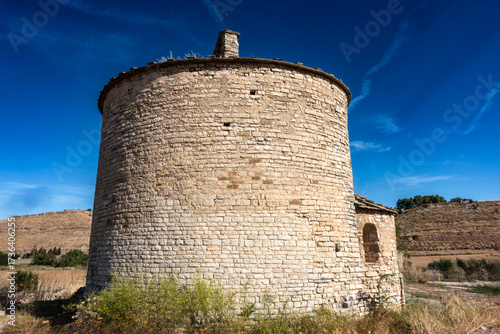 Ancient Romanesque Architecture Sant Pere el Gros Church Lérida Spain 11th Century Medieval Central Plan and Circular Stone Structure