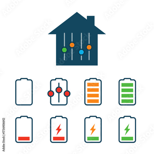 Smart home energy controls and battery levels
