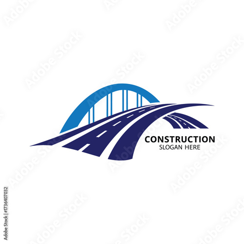 logo railway bridge over the river