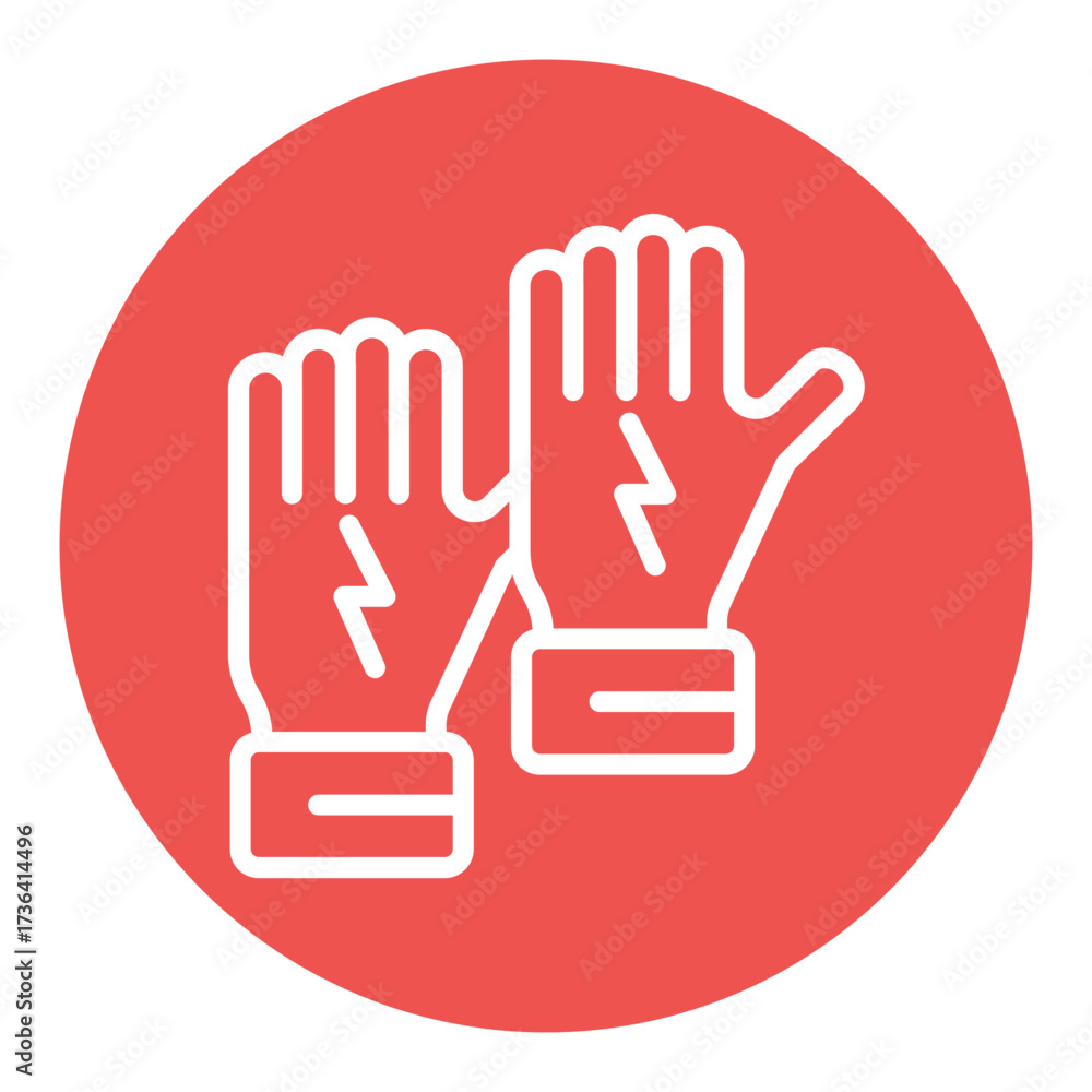 Obraz premium Wired Gloves Vector Icons