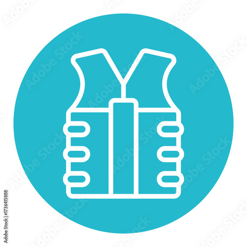 Bulletproof Vest Vector Icons