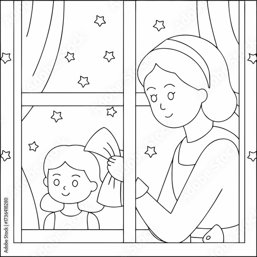 Window Stargazing Family