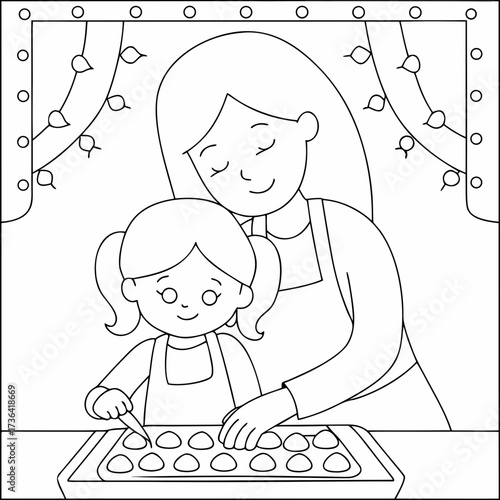 Mother Daughter Baking