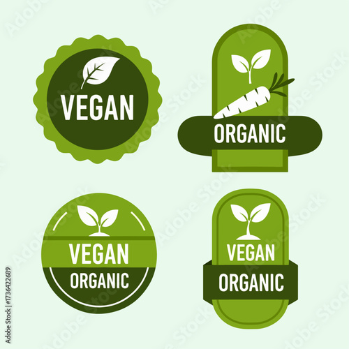 GMO free icons. Non GMO labels. Healthy food concept. Organic cosmetic. No GMO design elements for tags, product package. Ecology, vegan, bio. Beauty product. Sustainable life. Vector illustration.