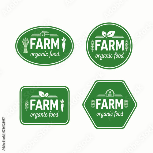 Vegan mark labels. Fresh vegetarian products, eco organic food and recommended healthy product sticker badges. Vegetarian lifestyle emblem, health diet tag. Vector isolated icons set