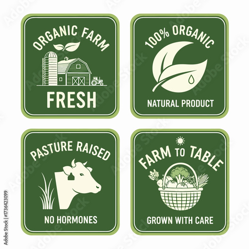 Vegan mark labels. Fresh vegetarian products, eco organic food and recommended healthy product sticker badges. Vegetarian lifestyle emblem, health diet tag. Vector isolated icons set